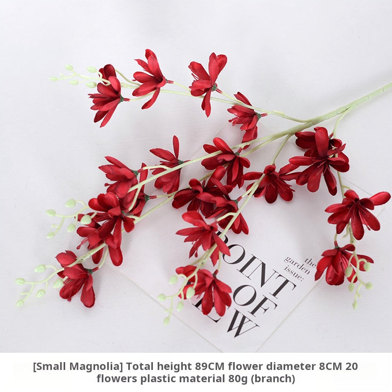 Burgundy themed artificial flowers