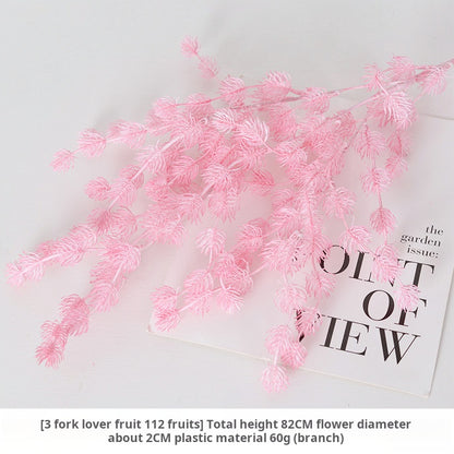 Artificial pink flowers