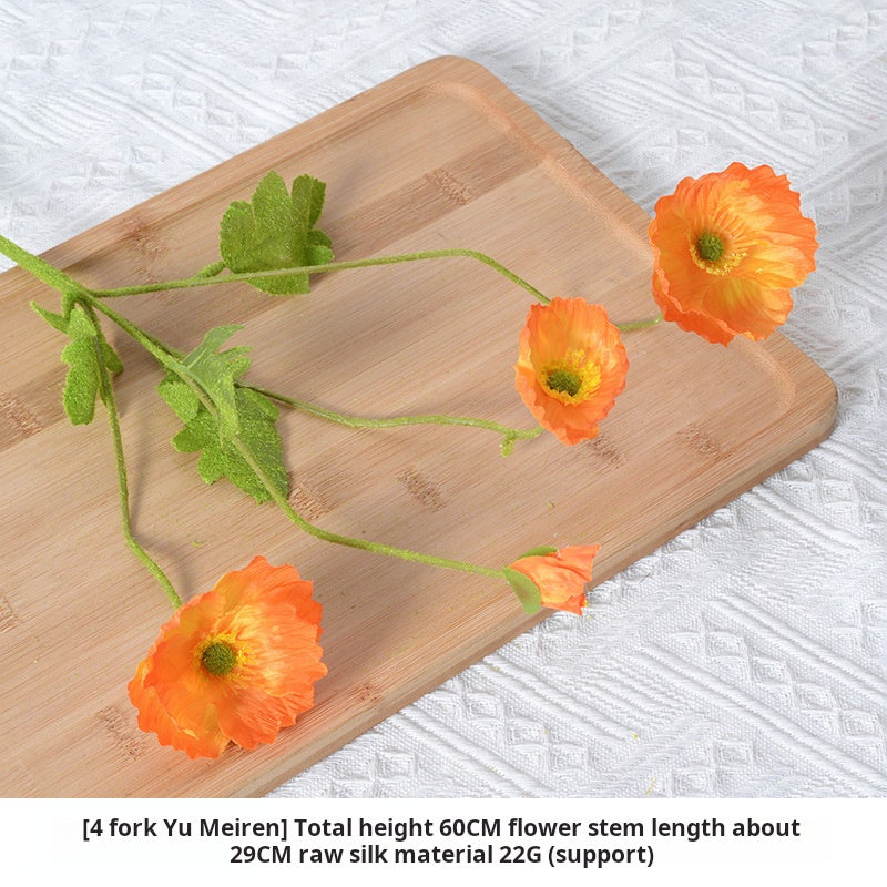Artificial flower orange color flowers