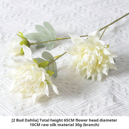 flores artificiales blancas 