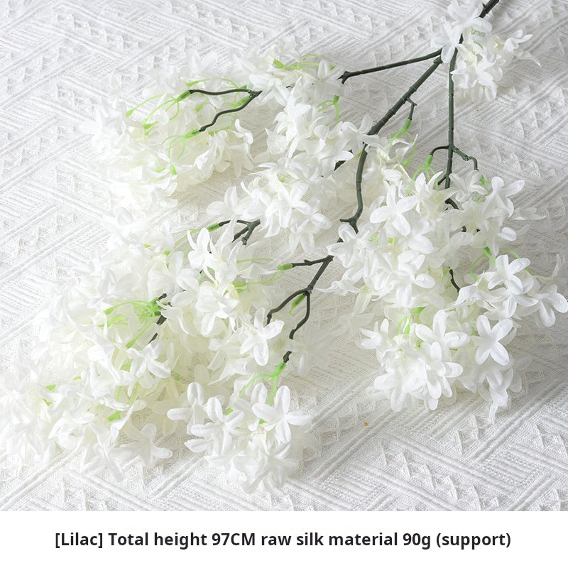 flores artificiales blancas 