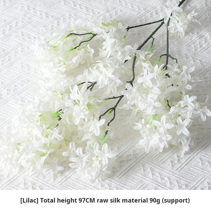 flores artificiales blancas 