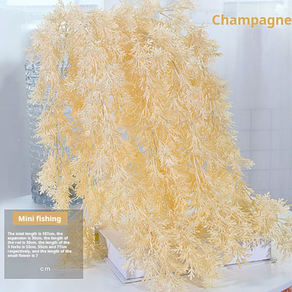Rime simulation mist flowers and plants wedding decoration
