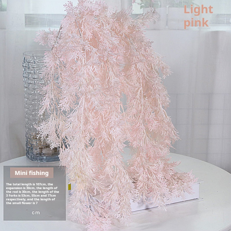 Rime simulation mist flowers and plants wedding decoration