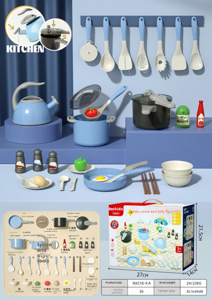 Cocina de simulación para bebé, olla arrocera eléctrica grande con sonido y luz, juego de juguete para juego de imitación 