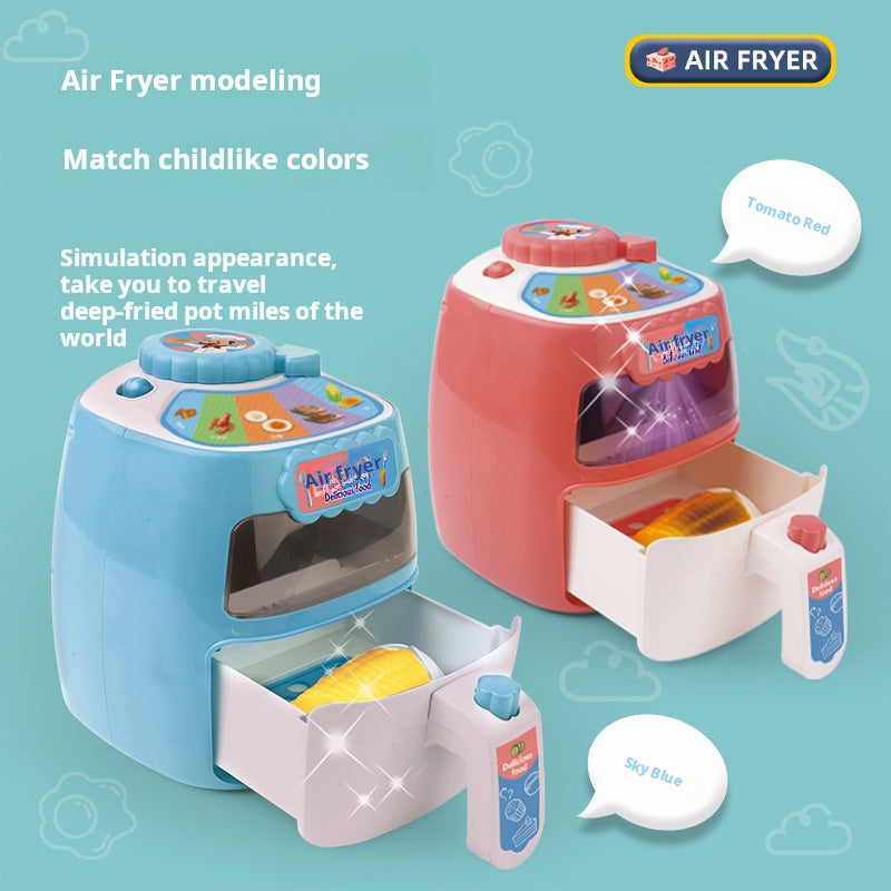 Juego de simulación de juguete para niños: Mini freidora de aire, juguete de cocina para cocinar arroz, regalo al por mayor 