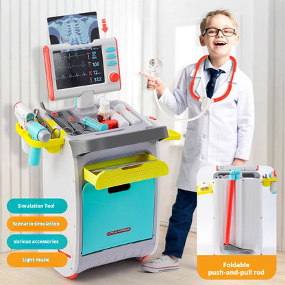 Children's Pretend Play Doctor Toy Set for Girls, Medical Tools, Educational Injection Play for Pretend Nurse Examination