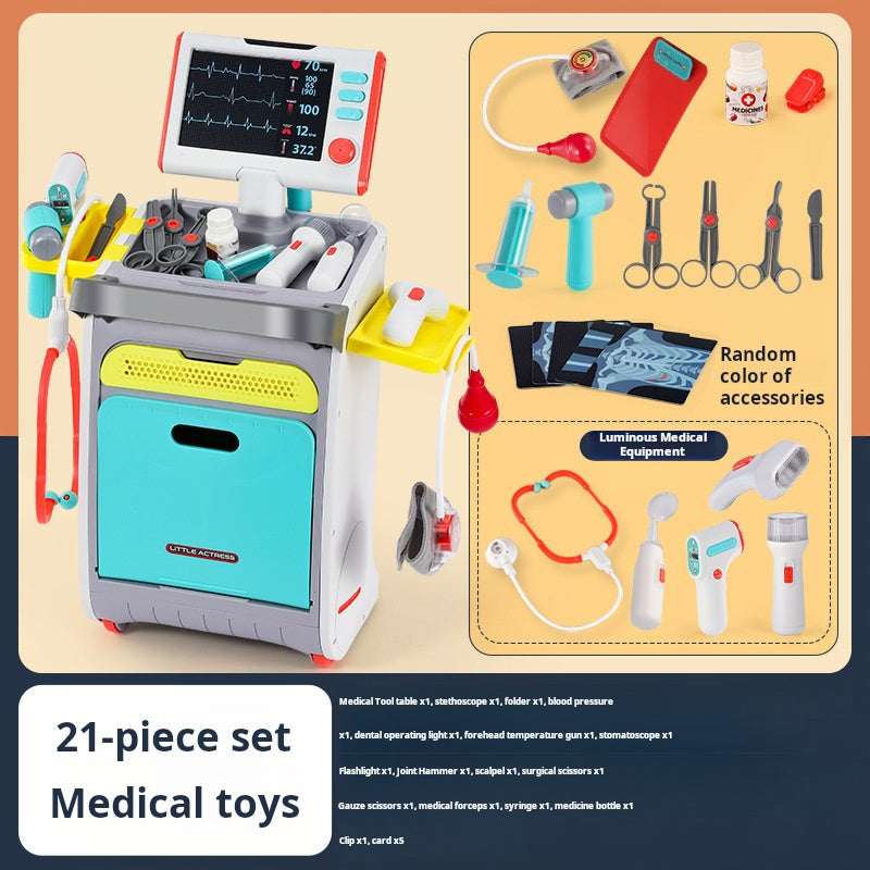 Children's Pretend Play Doctor Toy Set for Girls, Medical Tools, Educational Injection Play for Pretend Nurse Examination