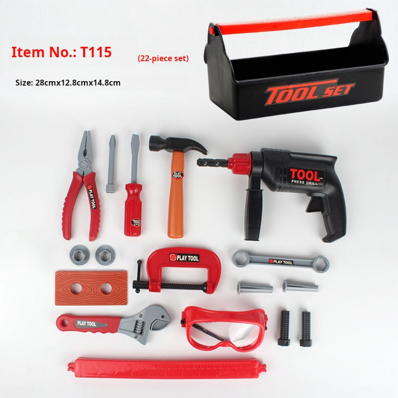 Children's Pretend Play Tool Set: Simulation Repair Household Tool Kit with Screwdriver, Educational Handheld Repair Tools