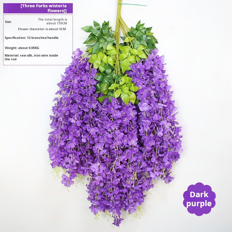 Ceiling wedding decoration flower strips artificial flowers