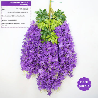 Ceiling wedding decoration flower strips artificial flowers