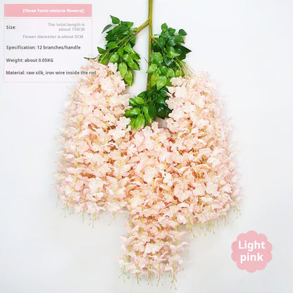 Ceiling wedding decoration flower strips artificial flowers