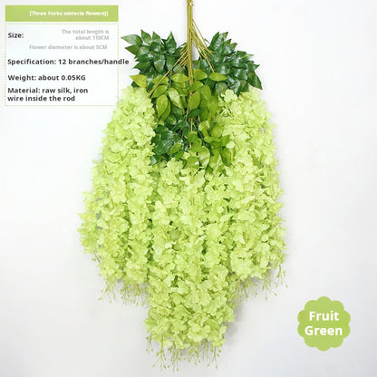 Ceiling wedding decoration flower strips artificial flowers