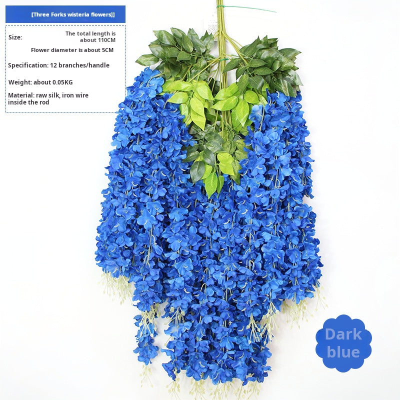 Ceiling wedding decoration flower strips artificial flowers