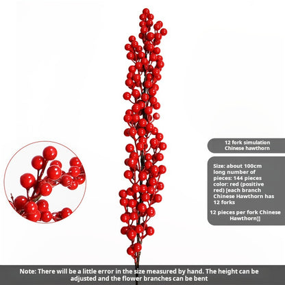 Simulation red berry Christmas red fruit