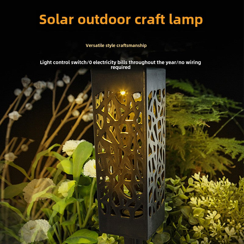 Solar lawn light led floor plug light