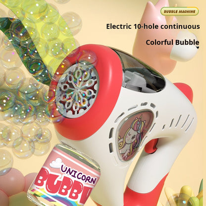 Cute Unicorn Automatic Bubble Machine Backpack