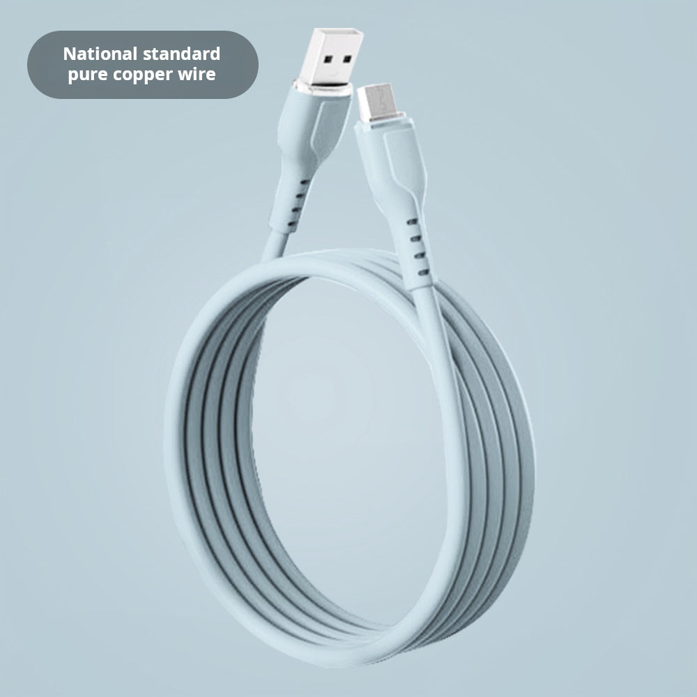 Cable de datos macaron de silicona de alambre de cobre puro 