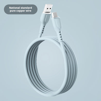 Cable de datos macaron de silicona de alambre de cobre puro 