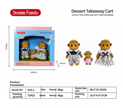 Forest Family Dollhouse Toy Villa