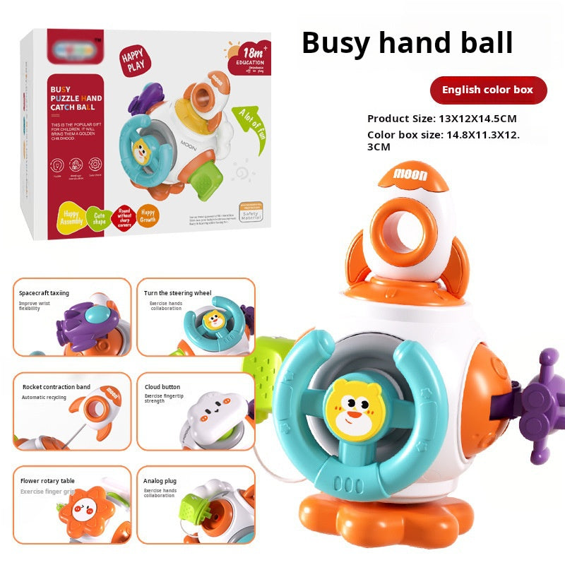 Baby Busy Ball Montessori Grip Sensory Training Early Education Spin Fun