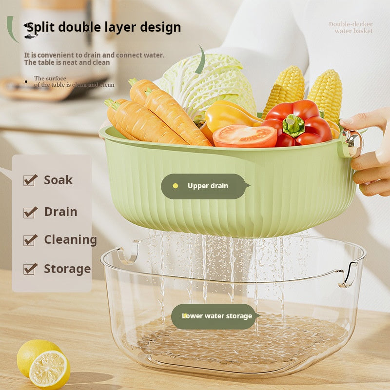 Double-Layer Strainer Basket Set