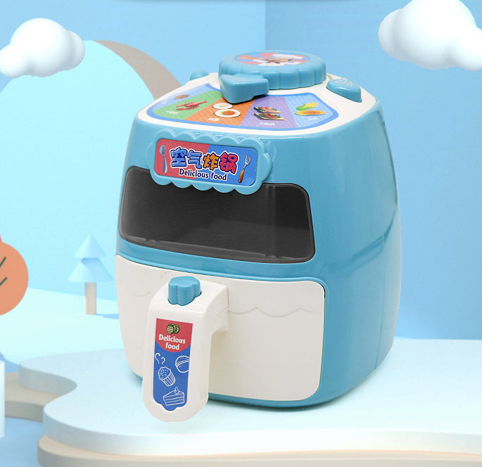 Juego de simulación de juguete para niños: Mini freidora de aire, juguete de cocina para cocinar arroz, regalo al por mayor 