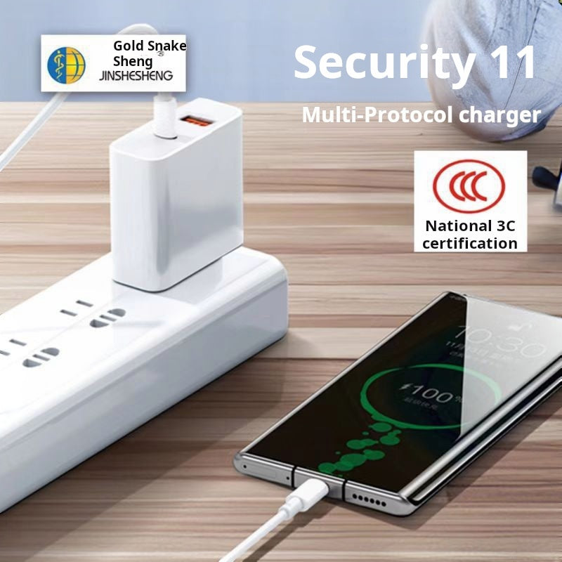 100W Dual-Port USB+PD Fast Charger for All Devices