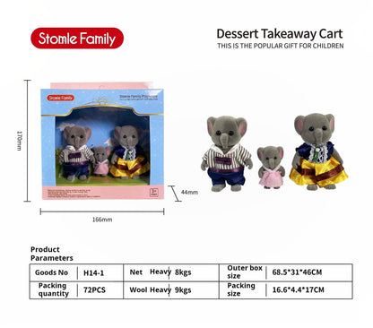 Forest Family Dollhouse Toy Villa