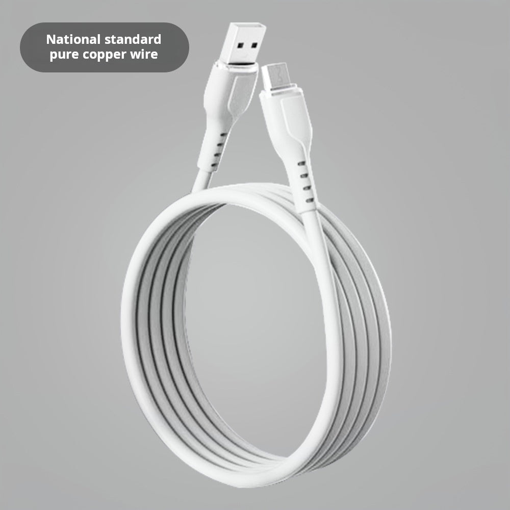 Cable de datos macaron de silicona de alambre de cobre puro 