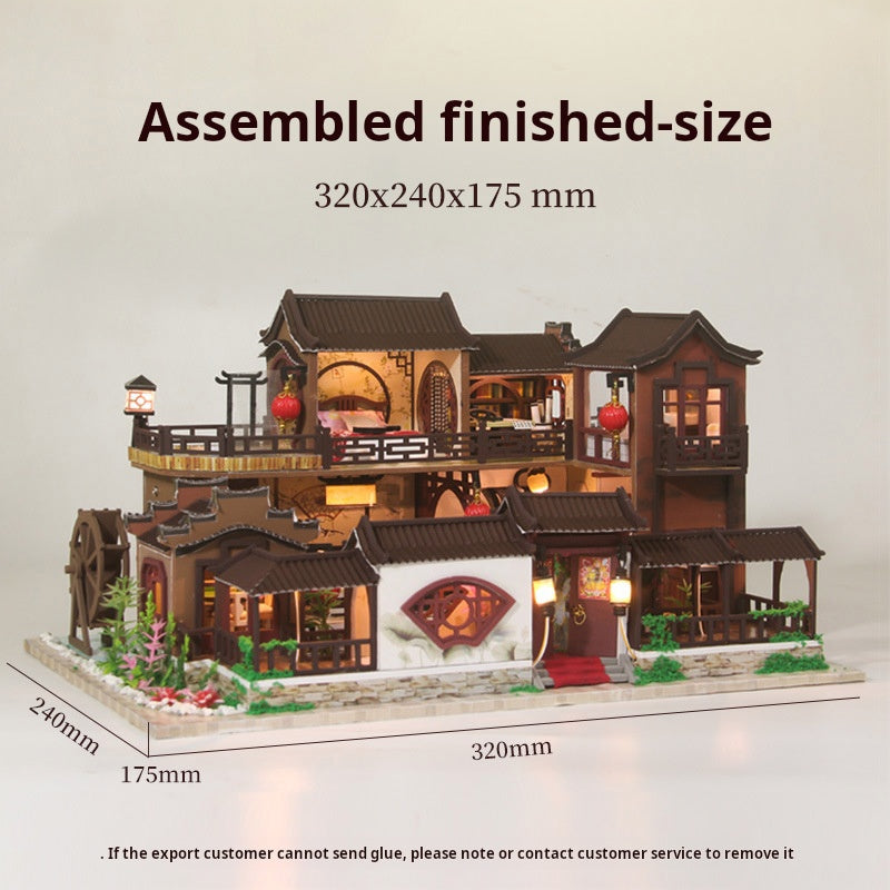 Chinese Courtyard DIY Miniature House Toy