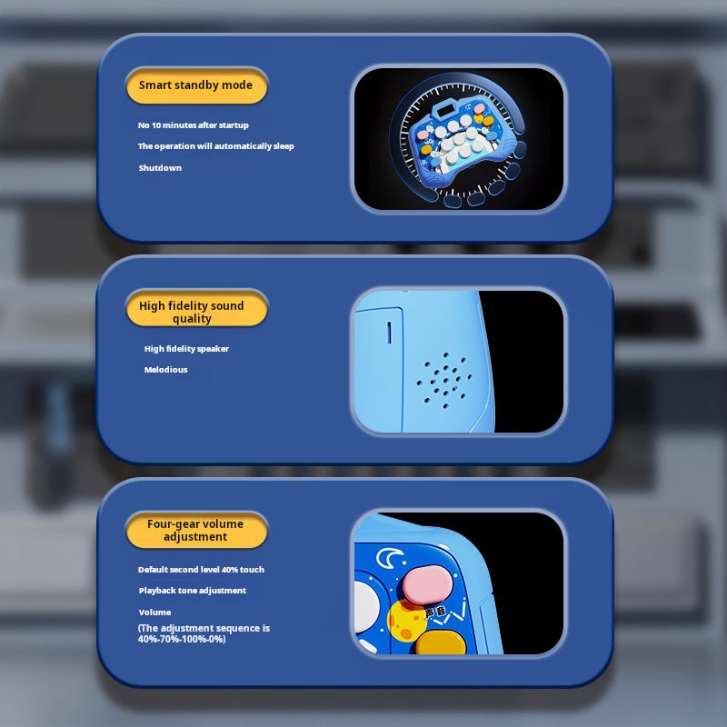 Presione y empuje el juguete para niños Speed ​​Challenge Game Machine Mole 