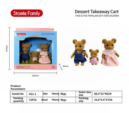 Forest Family Dollhouse Toy Villa