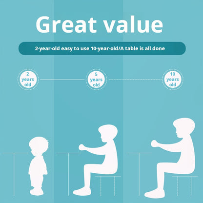 Educational Large Bricks Multifunctional Learning Table, Compatible with Kindergarten Kids Toy