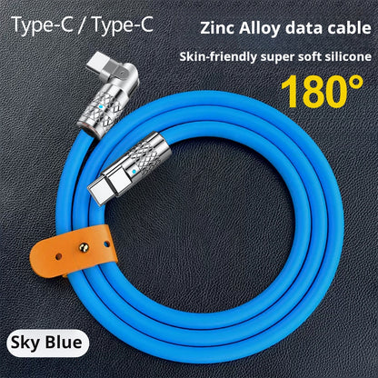 60W Fast Charging Type-C Cable for Huawei - Zinc Alloy