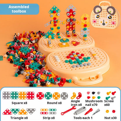 Children's Educational Assembly Toolbox with Electric Screwdriver