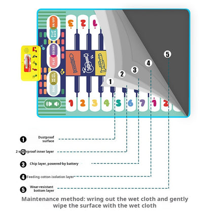 Baby Fun Play Mat Toy Piano Mat