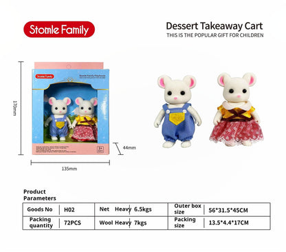 Forest Family Dollhouse Toy Villa