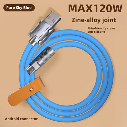 TPE Silicone USB Cable for Type-C, Android, iOS