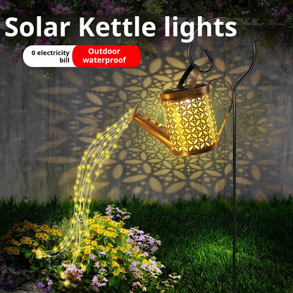 Solar kettle light outdoor waterproof hanging light
