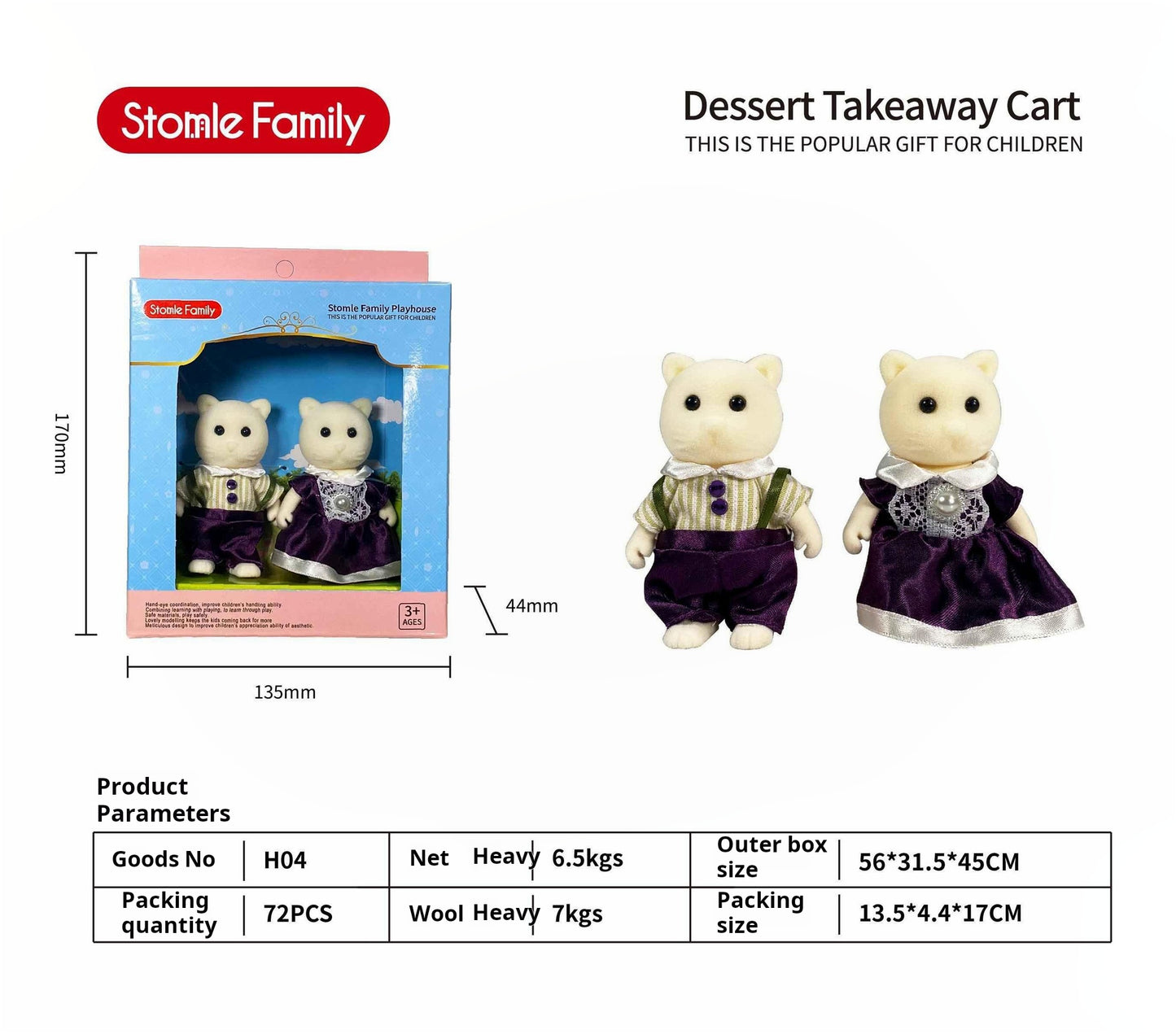 Forest Family Dollhouse Toy Villa