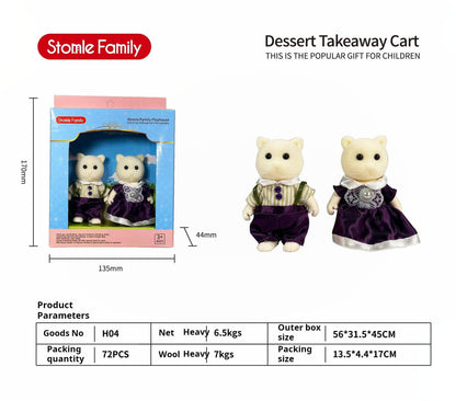 Forest Family Dollhouse Toy Villa