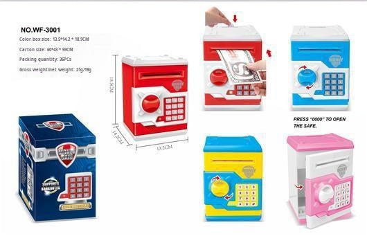 StellaLou Money Bank, Password Safe for Boys and Girls