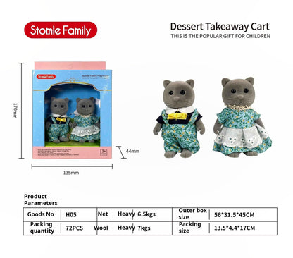 Forest Family Dollhouse Toy Villa