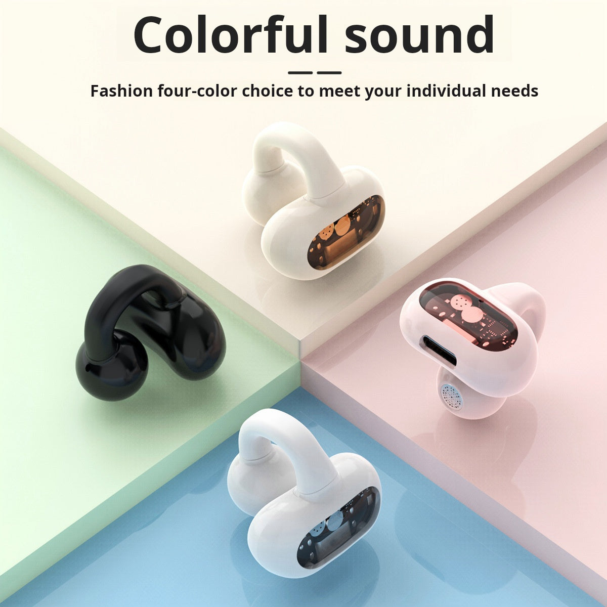 OWS clip-on single-ear Bluetooth headset