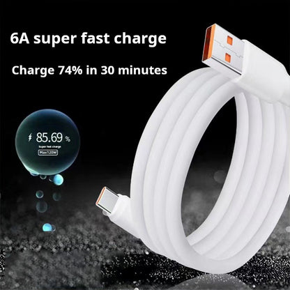 Cable de carga rápida de 120 W - Compatible con Apple y Android 