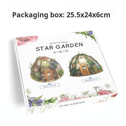 DIY Starry Flower House Model Toy with Lights