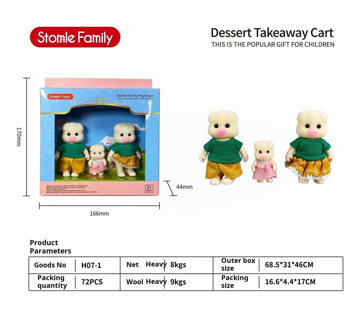 Forest Family Dollhouse Toy Villa