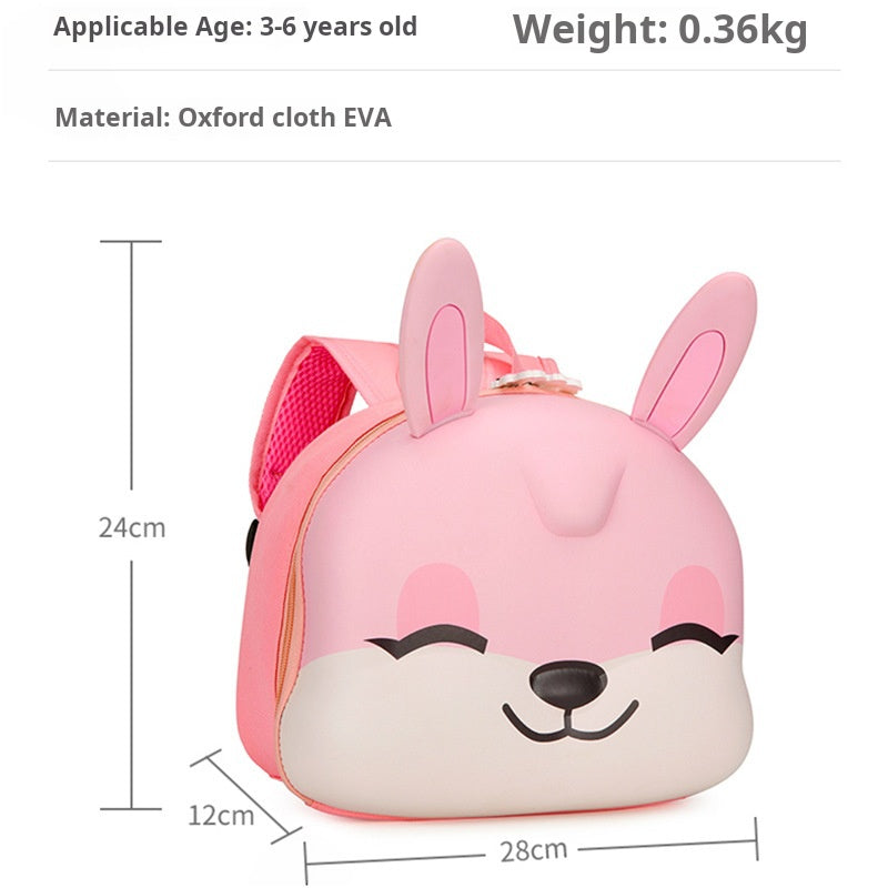 Linda mochila de conejo de cáscara de huevo 