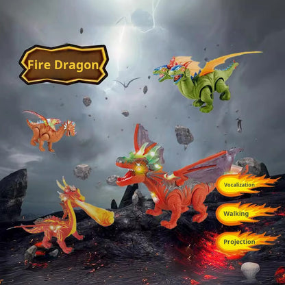 Electric Walking Dinosaur with Lights, Sounds, and Spray for Ages 0-6